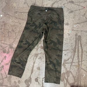 lululemon athletica Green Camouflage Leggings